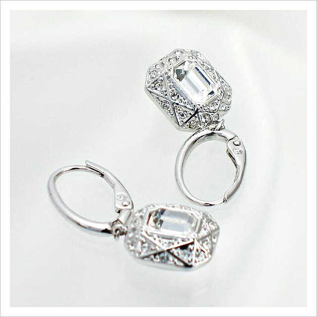 Salada Bowl Swarovski Pierced Earrings Sophisticated Swarovski