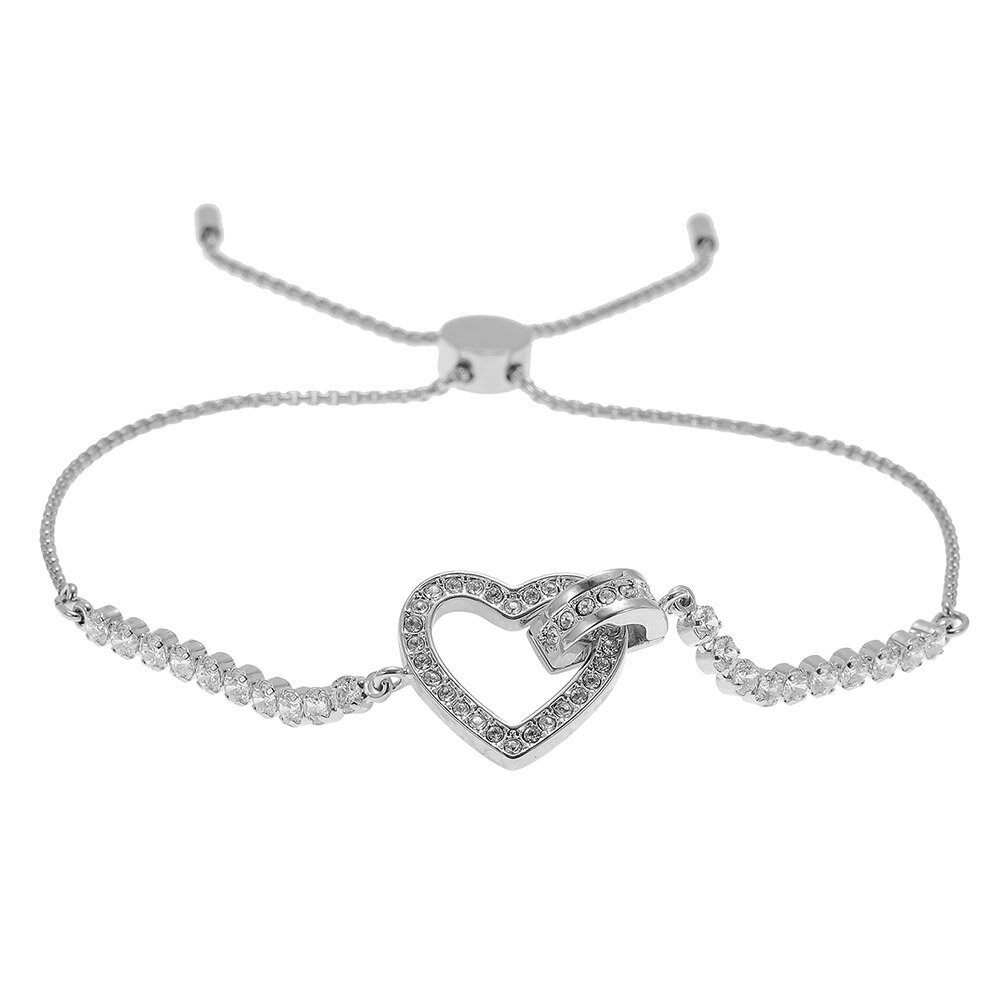 Swarovski Heart Bracelet 5380704 Lovely Love Lee Silver Swarovski Heart Bracelet 5380704 Lovely Love Lee Silver