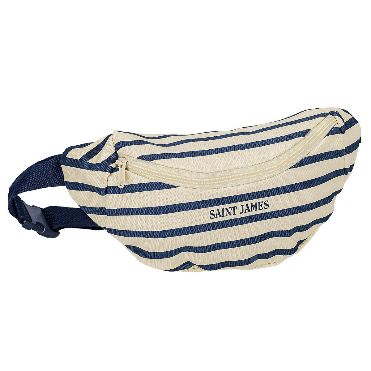 セントジェームス SAINT JAMES バッグ ボディバッグ メッセンジャー ワンショルダー ベルトバッグ 1417 ECRU MARINE SAC BANANE RAYE レディース メンズ ユニセックス ネイビー+ベージュ+レッド｜Salada Bowl-おしゃれブランド通販