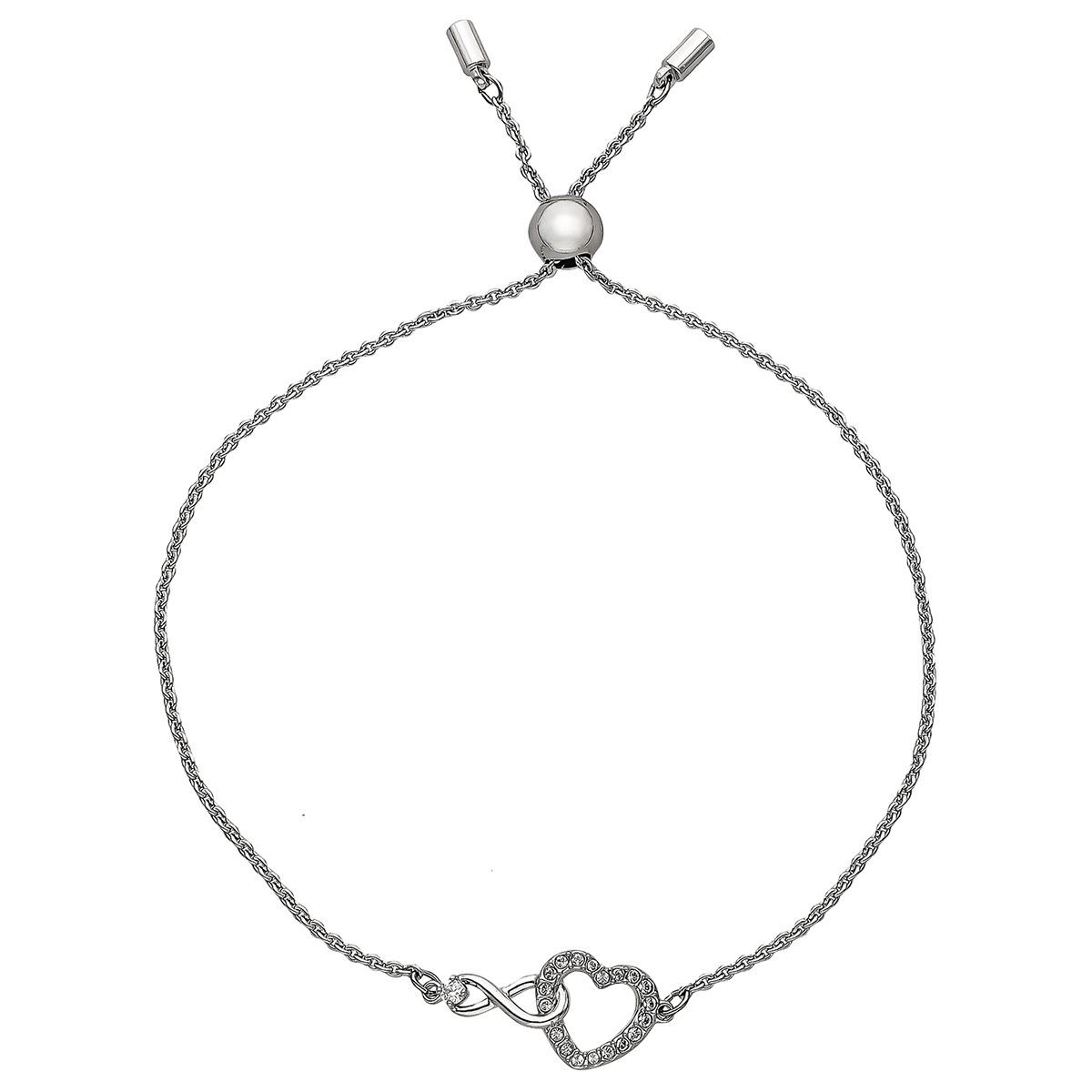 スワロフスキー swarovski アクセサリー ブレスレット SWAROVSKI 5524421 Hyperbola ハイパーボラ ハート インフィニティ チェーン レディース シルバー