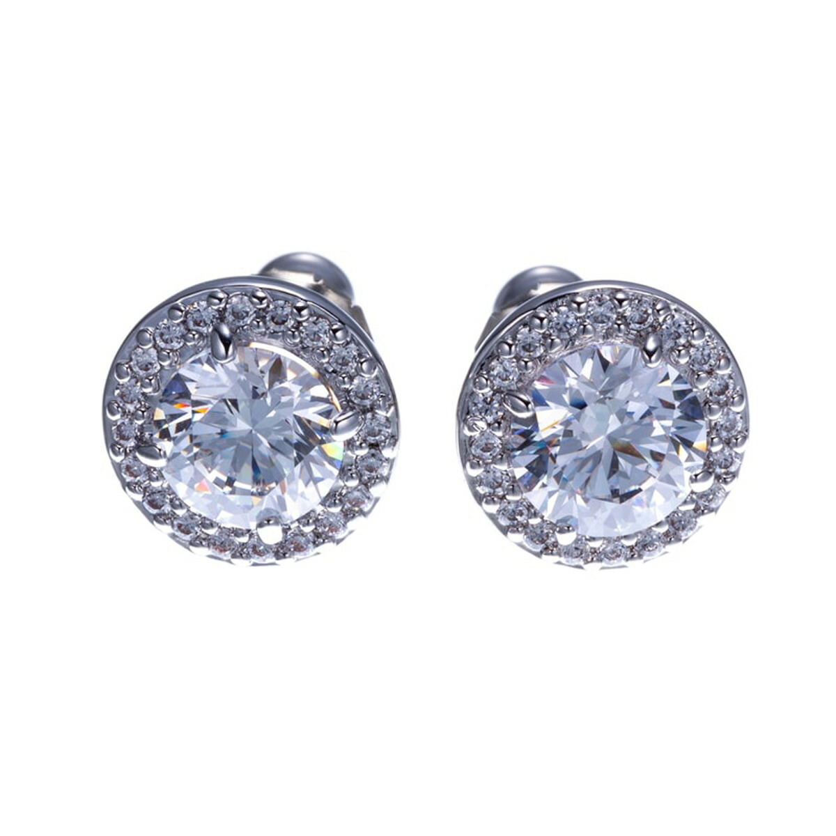 SWAROVSKI スワロフスキー スタッドピアス 5636269 Constella スタッドピアス, ラウンドカット, パヴェ, ホワイト