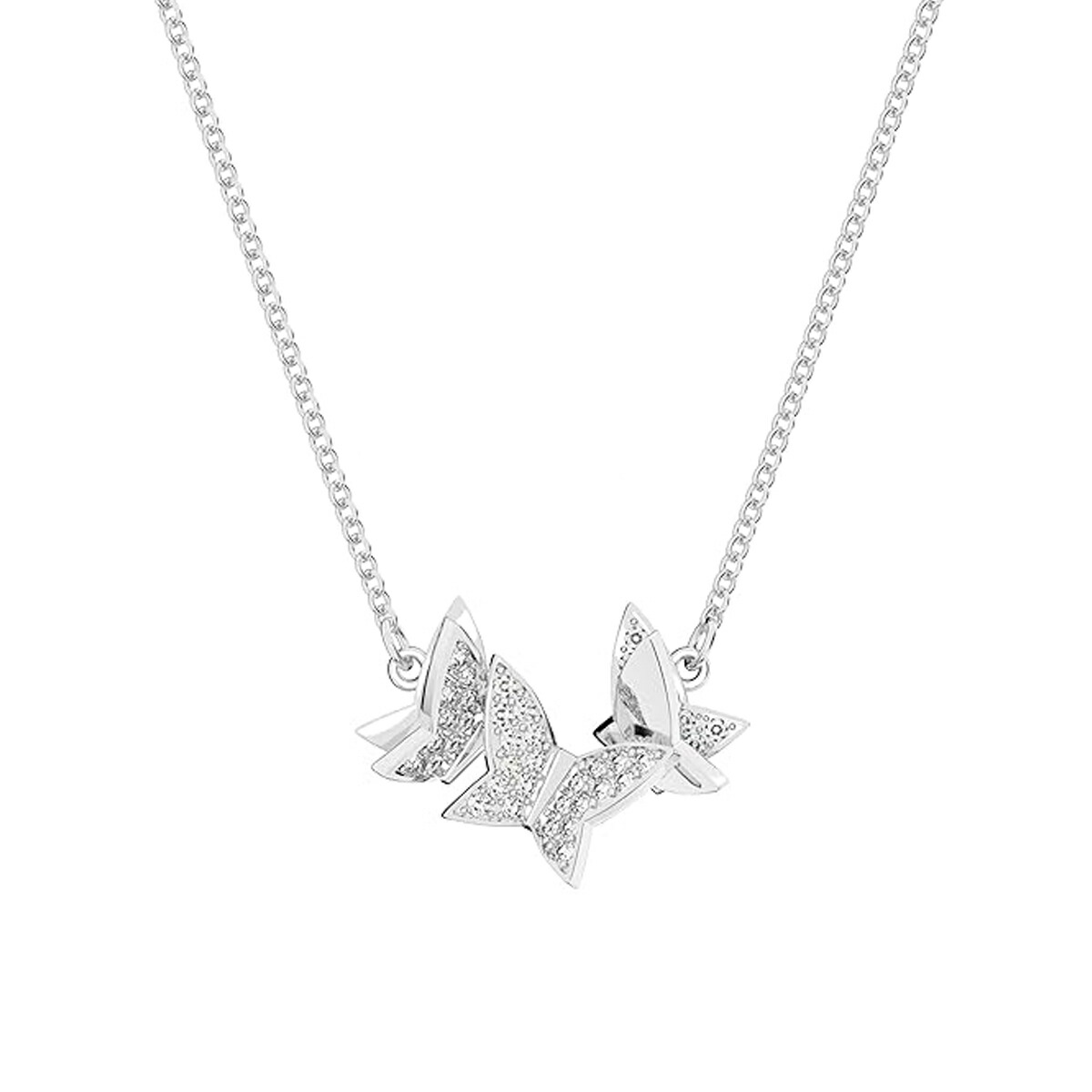 スワロフスキー swarovski ネックレス アクセサリー 5636421 Idyllia Lilia チョウ バタフライ ペンダント レディース ホワイト+シルバー