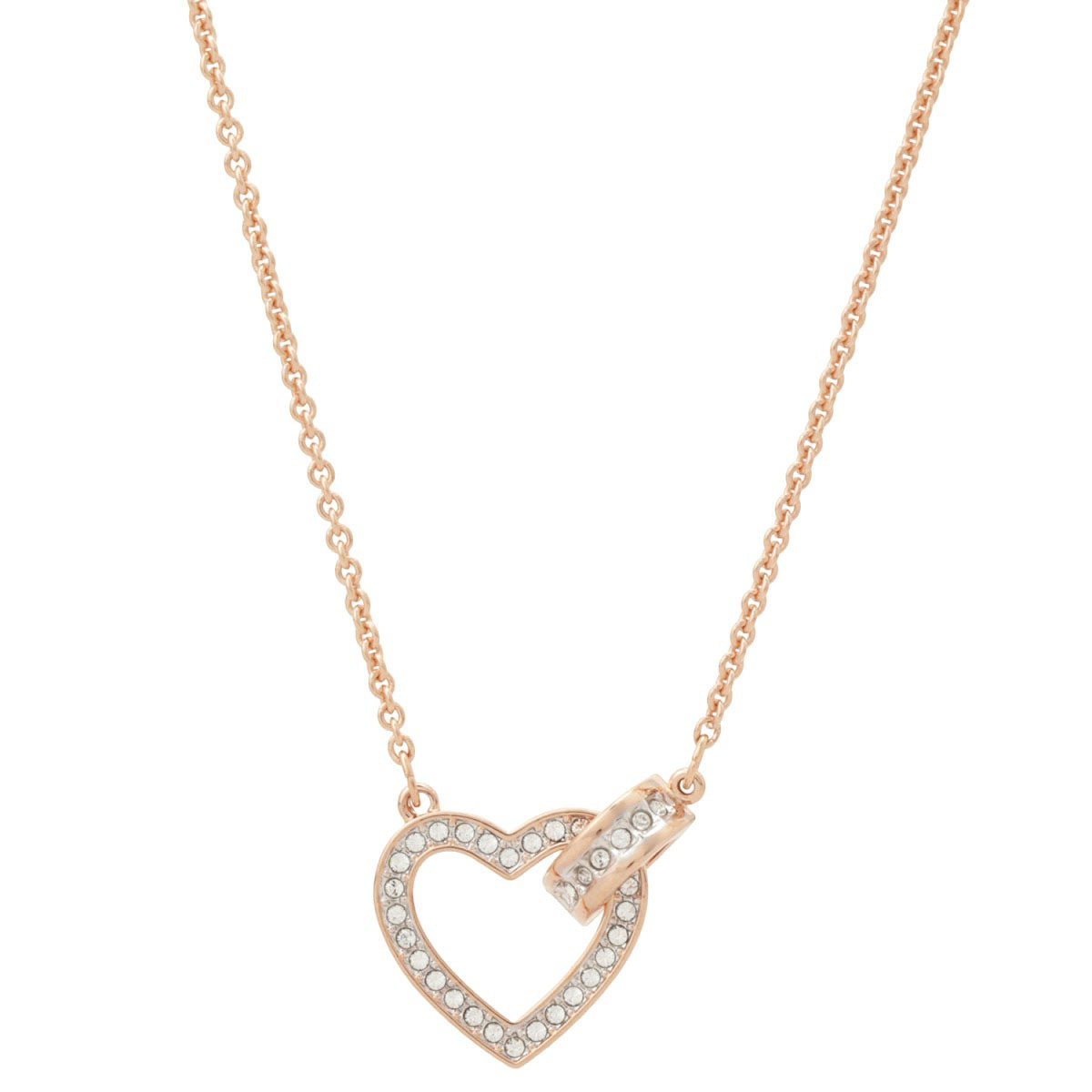 楽天市場】スワロフスキー ライフロング ハート ペンダント ピンク