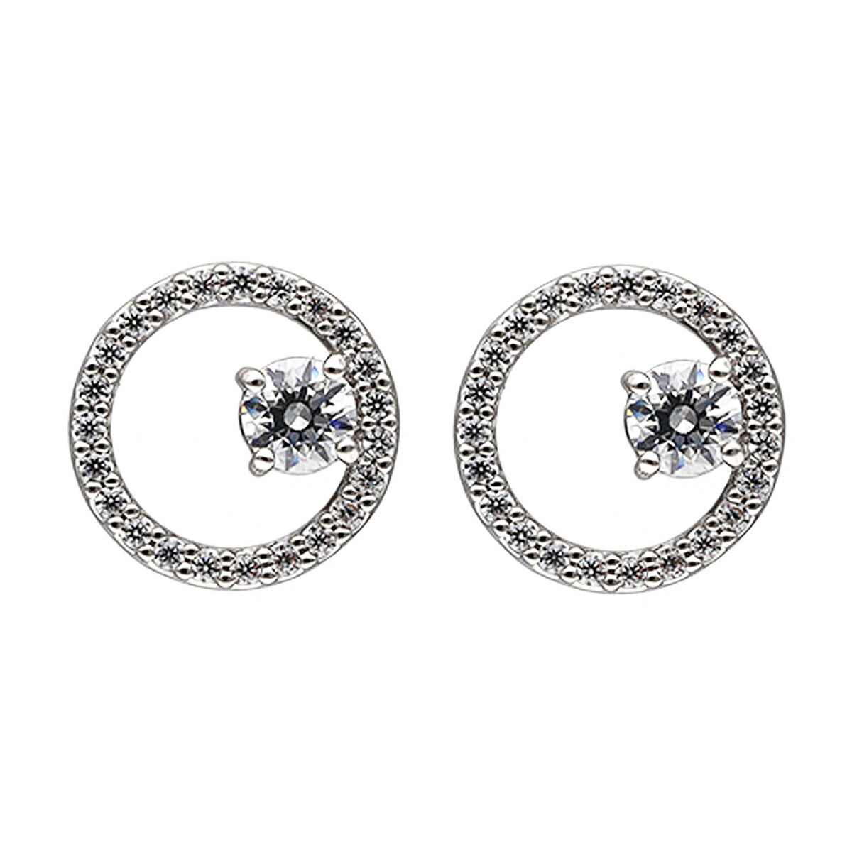 スワロフスキー swarovski ピアス 5692262 Constella スタッドピアス ラウンドカット ホワイト ロジウムプレーティング アクセサリー レディース シルバー