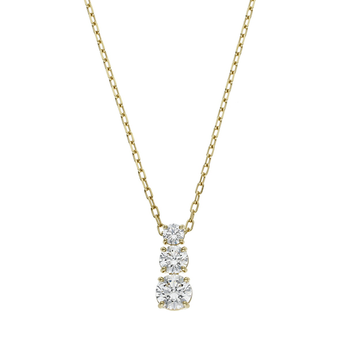 スワロフスキー swarovski ネックレス ペンダント アクセサリー 5723298 Stilla Attract ラウンドカット ホワイト ゴールドトーンプレーティング レディース ゴールド|Salada Bowl-おしゃれブランド通販