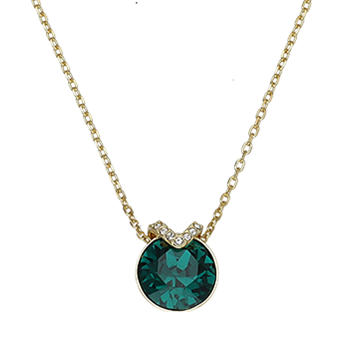 スワロフスキー swarovski ネックレス ペンダント アクセサリー 5735387 Bella V レディース ゴールド+グリーン