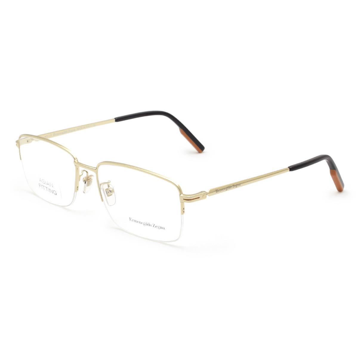 ゼニア ZEGNA 眼鏡 屋台骨 メガネ 屋台骨のみ ノーズパッド EZ5190-D/V 032 57 オプティカルフレーム サーモント メンズ ゴールド バッグ・小物・ブランド雑貨-眼鏡