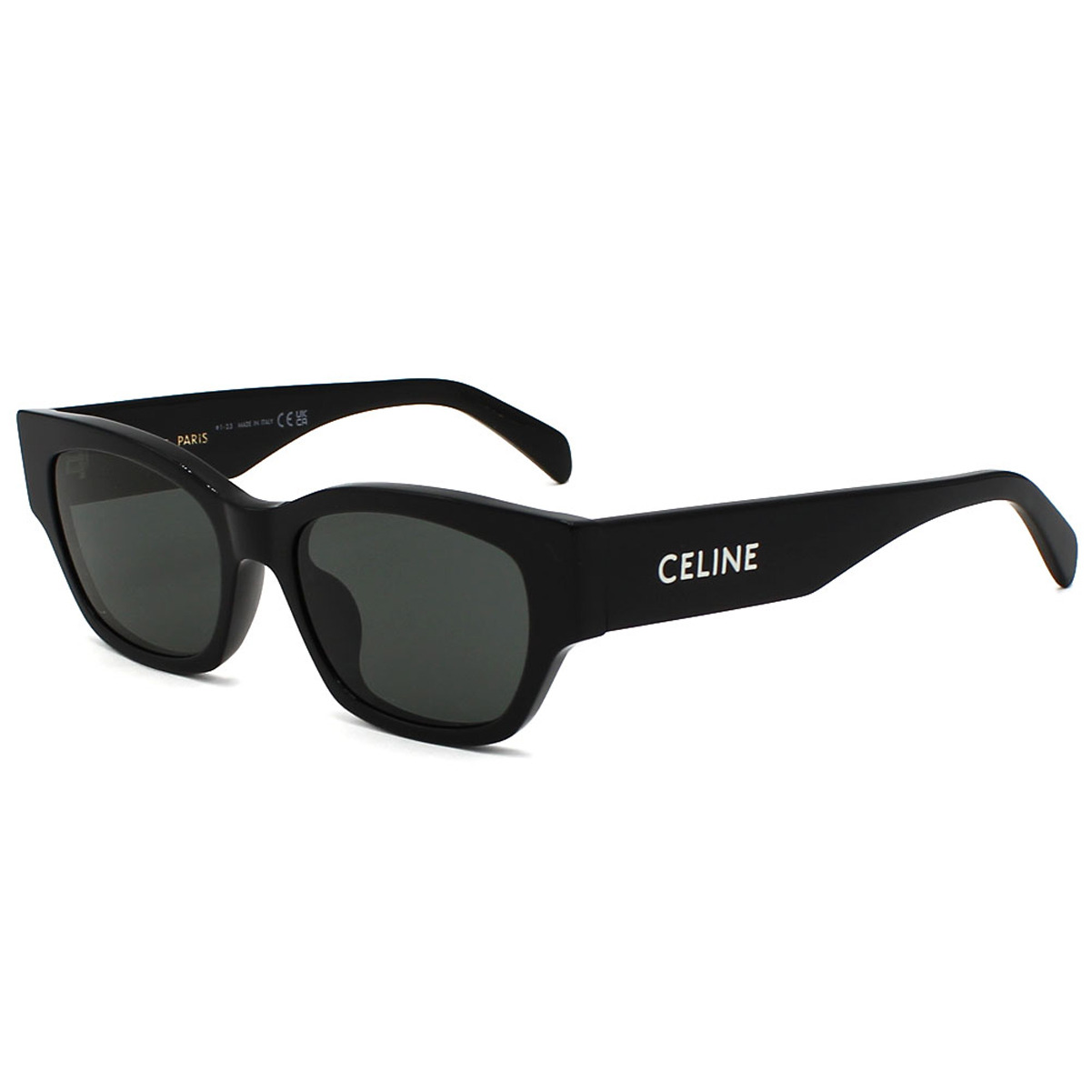 セリーヌ CELINE サングラス アジアンフィット UVカット アイウェア ウェリントン CL40197U 5401A レディース ブラック+ダークグレー