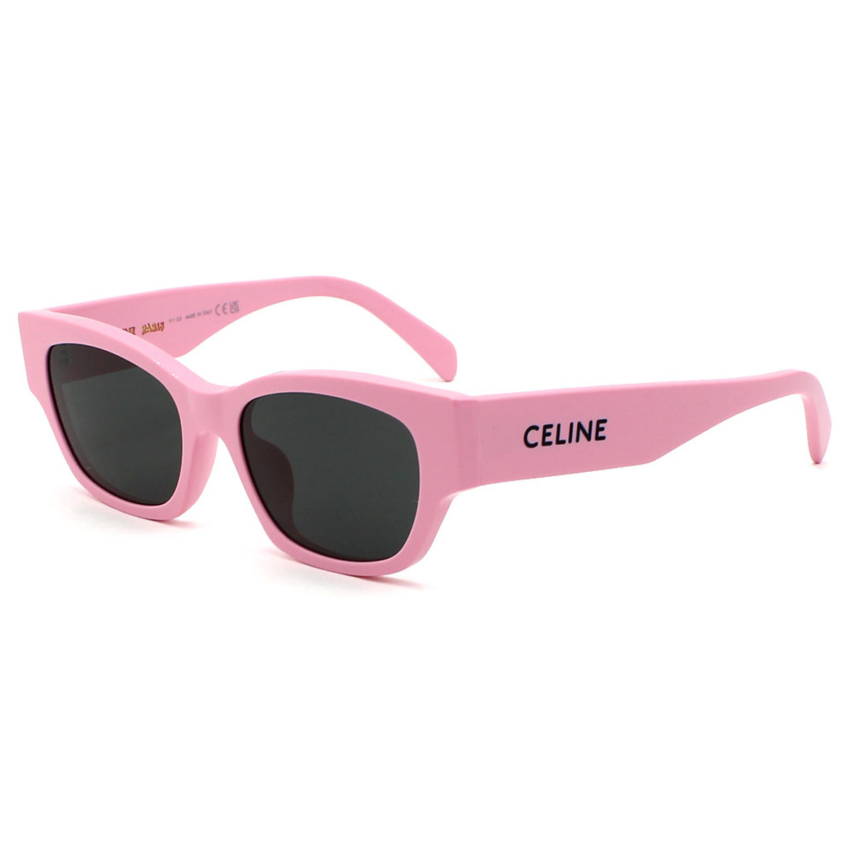 セリーヌ CELINE サングラス アジアンフィット UVカット アイウェア ウェリントン CL40197U 5472A レディース ピンク+ダークグレー