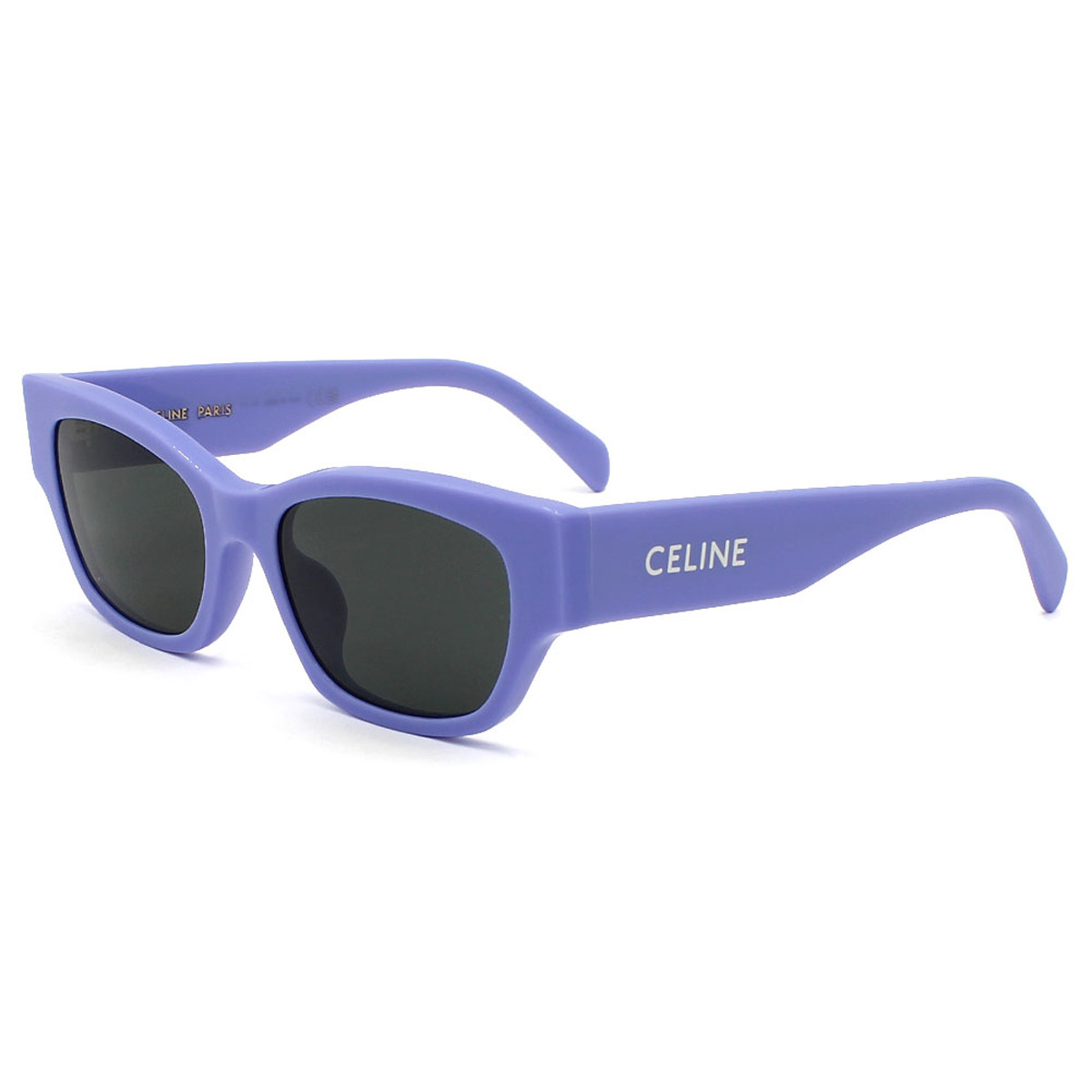 良品　セリーヌ サングラス アイウェア リムレス ラインストーン 度なし ロゴ CELINE セリーヌ サングラス CL40245U レディース スクエア型