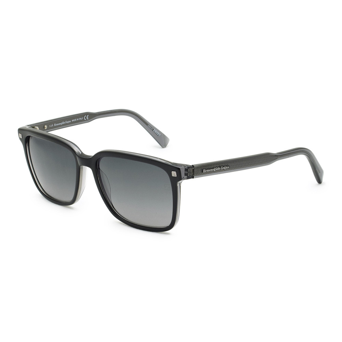 ゼニア ZEGNA サングラス グローバルモデル UVカット アイウェア バタフライ EZ0062/S 05B 56 Ermenegildo Zegna エルメネジルド・ゼニア メンズ レディース ユニセックス ブラック+クリアグレー+グレーグラデーション