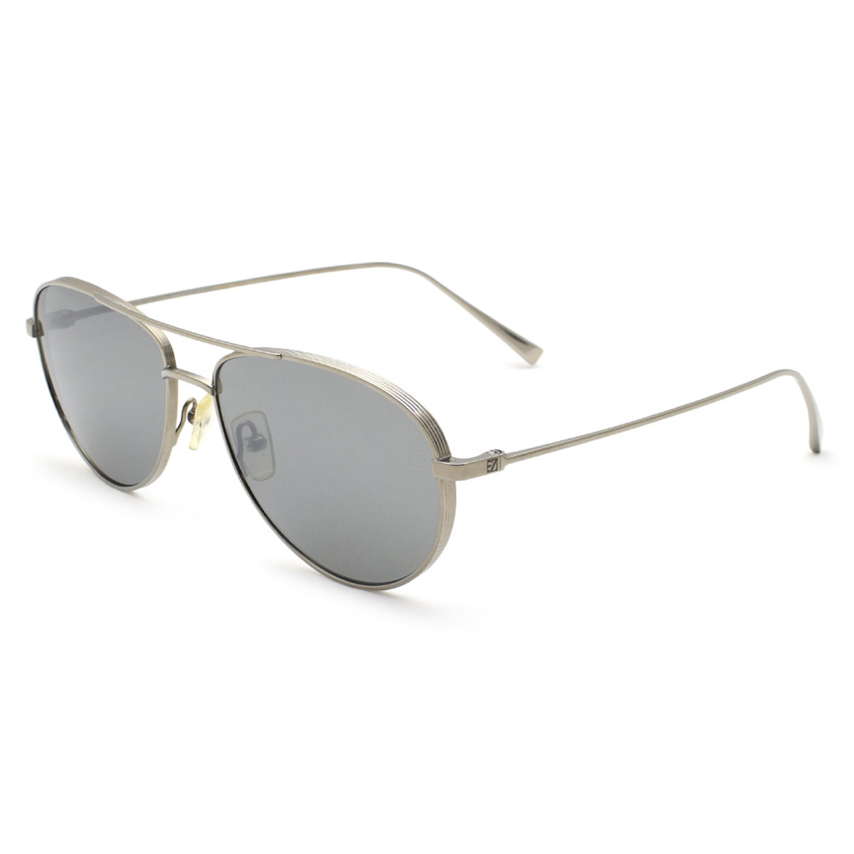 ゼニア ZEGNA サングラス ノーズパッド UVカット アイウェア ティアドロップ EZ0072/S 12C 59 メンズ レディース ユニセックス シルバー+グレー