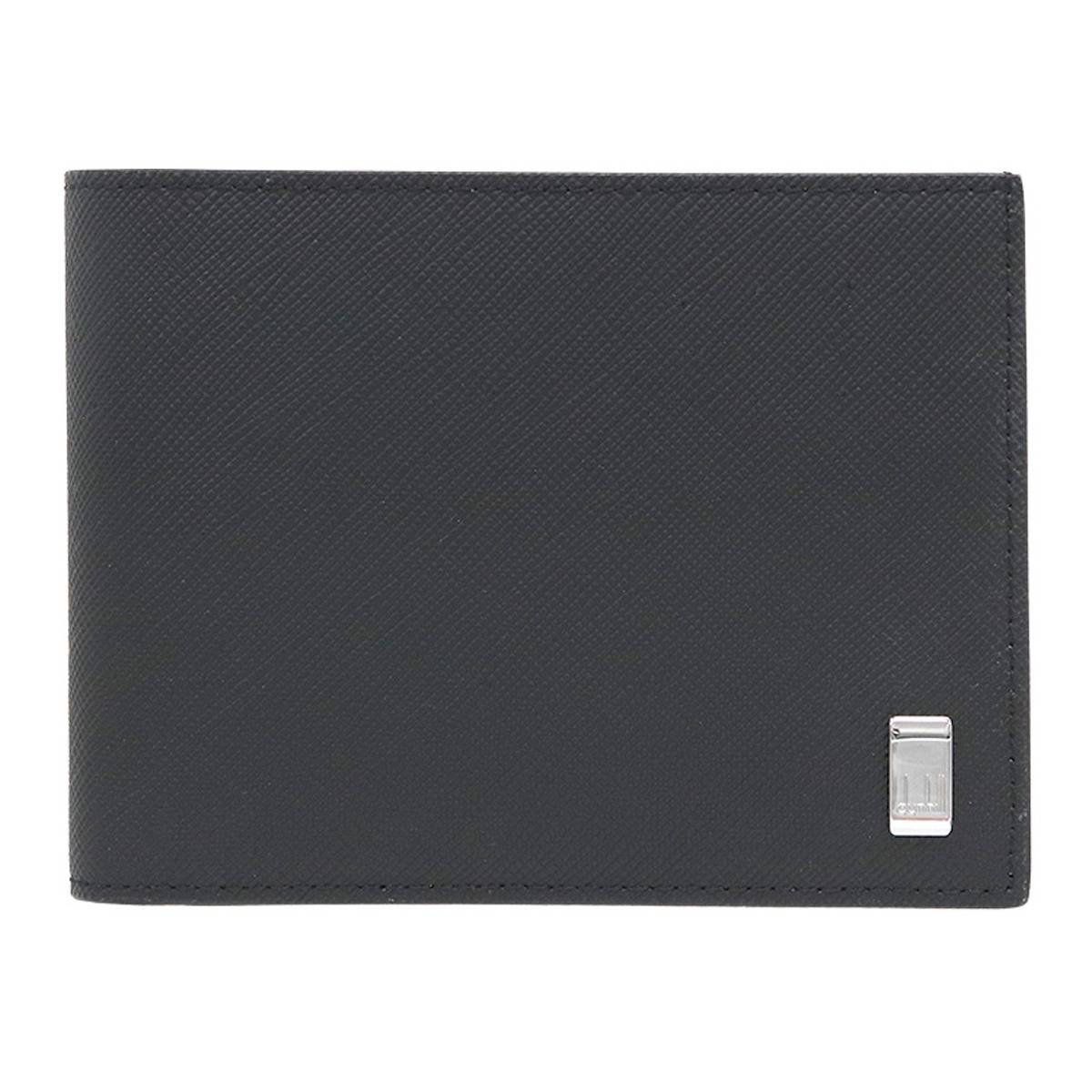 ダン吸血鬼 dunhill 紙入れ 二つ折り紙入れ 折りたたみ紙入れ 22R2P10なおなお書き001R Plain メンズ BLACK 黒いこと