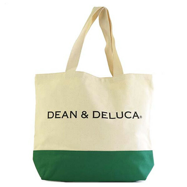 楽天市場 ディーンアンドデルーカ Dean Deluca カラーブロック キャンバス トートバッグ エコバッグ ショッピングバッグ ショルダーバッグ グリーン 緑 トートバック エコ ロゴ Ny 折りたたみ 大きめ おしゃれ ブランド 2way キャンバストートバッグ マチ広い