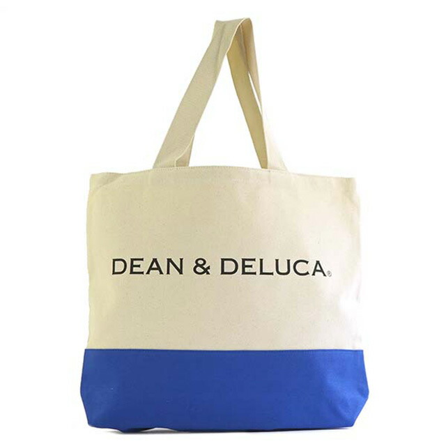 楽天市場 ディーンアンドデルーカ Dean Deluca カラーブロック キャンバス トートバッグ エコバッグ ショッピングバッグ ショルダーバッグ ブルー 青 トートバック サイズ 大きめ おしゃれ ブランド エコ ロゴ Ny 折りたたみ バッグ 2way 折りたたみ 大容量 生地