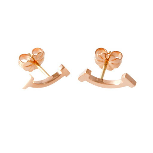 ティファニー TIFFANY&CO 36667249 ティファニー Ｔ スマイル ピアス ローズゴールド レディース 女性 ギフト プレゼント 新品