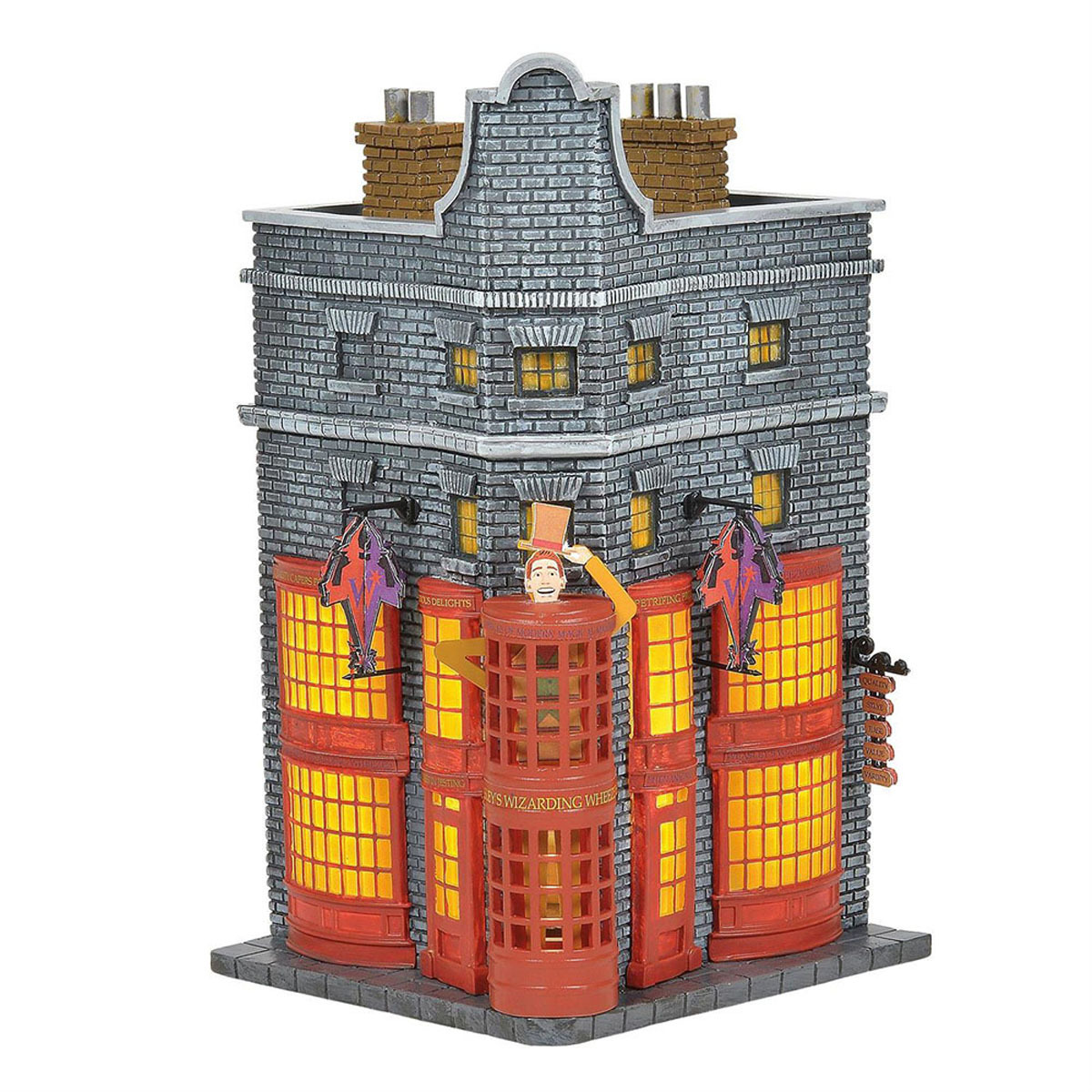 【百貨店SALE客体商いもの】デパートメント56 Department56 ハリーポッター ウィーズリー・ウィザード・ウィーズ 6005615 ともし火棲み家 飾りつけ オブジェ 室内装飾