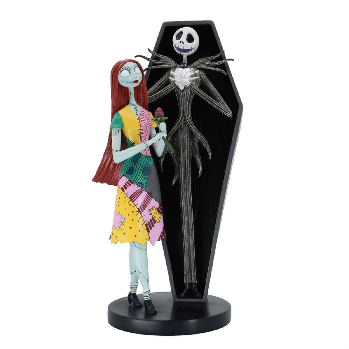 エネスコ enesco. ディズニーショーケース Disney Showcase ジャック＆サリー コフィン 置物 フィギュア 人形 6016742 ナイトメアービフォア クリスマス インテリア