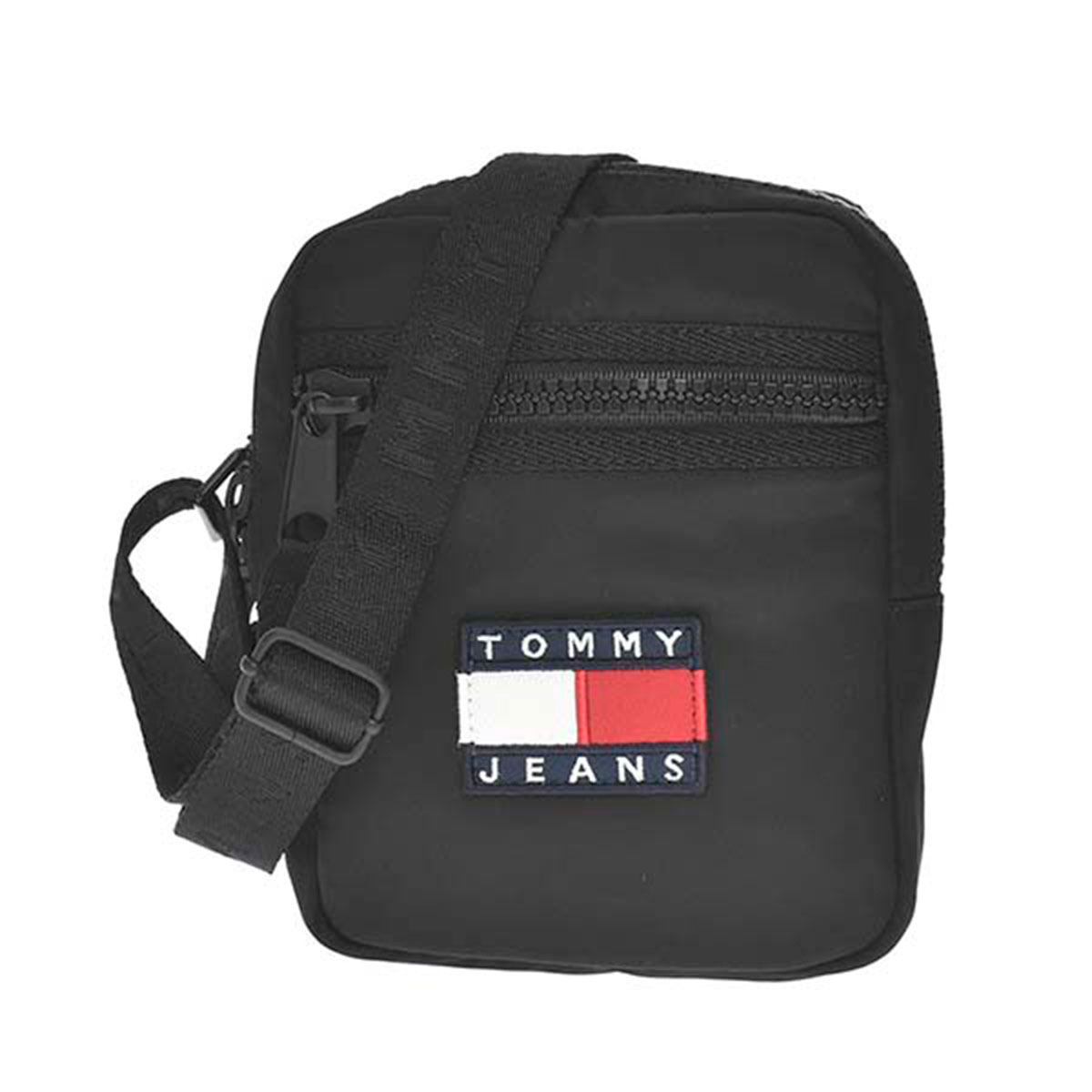 【百貨店SALE客体商いもの】トミーヒルフィガー デニム TOMMY HILFIGER JEANE 御徒面子 ショルダーバッグ 曲がったがけ御徒面子 黒いこと AM0AM07599 BDS 差し上げ物 差し上げ物 新品