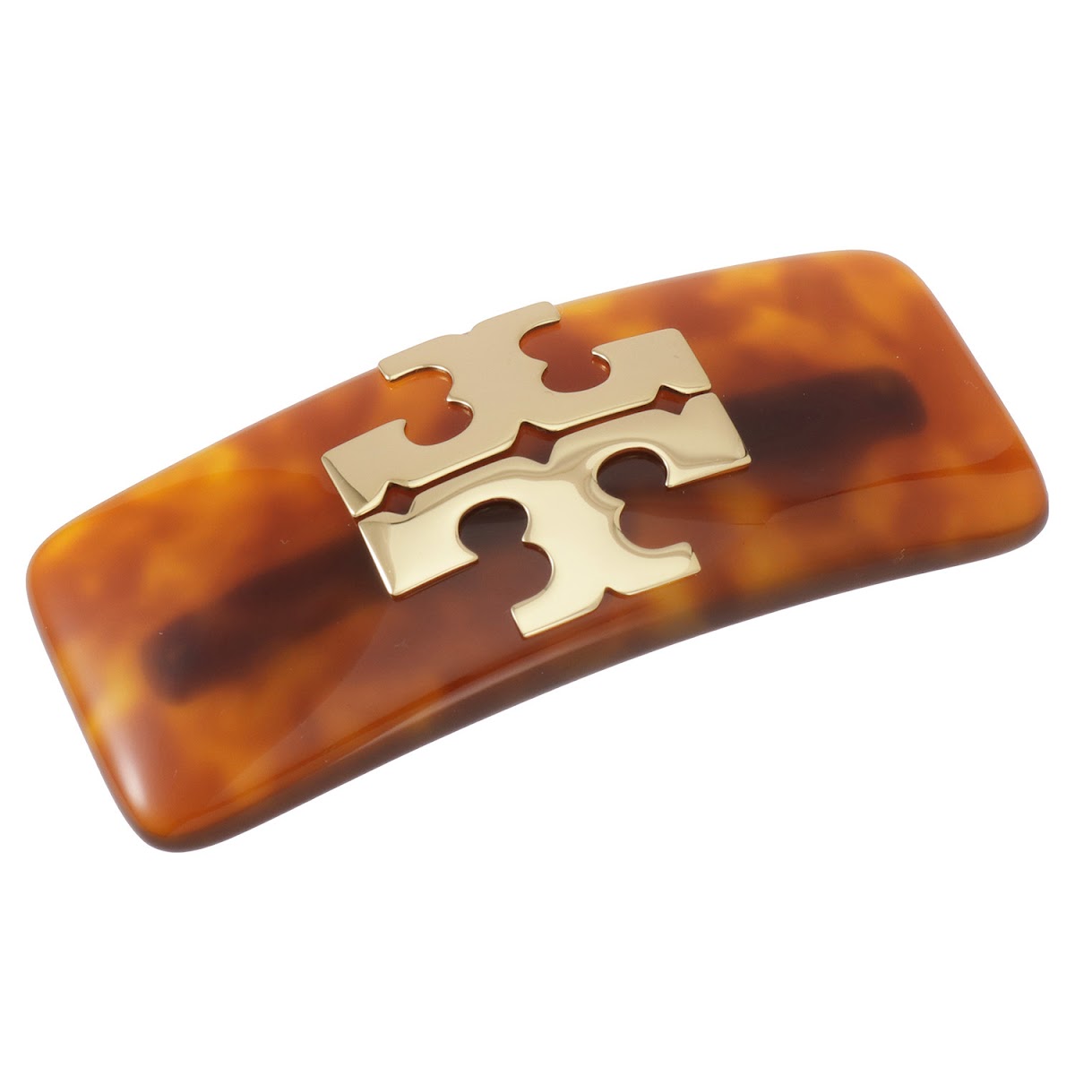 トリーバーチ TORY BURCH バレッタ 髪留め ヘアアクセサリー 83578-200 ダブルT ロゴ KIRA BARRETTE キラ Tory Gold/Tortoise ゴールド+ブラウン べっ甲|Salada Bowl-おしゃれブランド通販