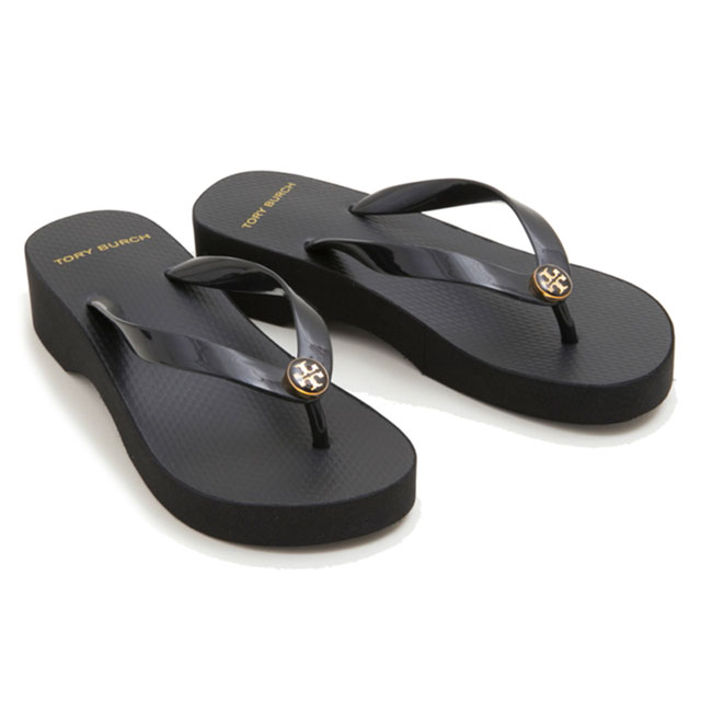 tory burch cutout wedge flip flops