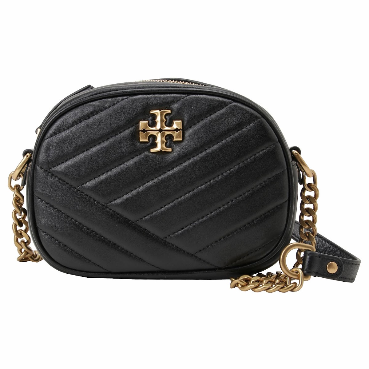 トリーバーチ TORY BURCH バッグ 斜め掛けバッグ ショルダーバッグ ポシェット 90450 001 bbtb00211l Kira Chevron Small Camera Bag キラ シェブロン スモール カメラバッグ BLACK ブラック｜Salada Bowl-おしゃれブランド通販
