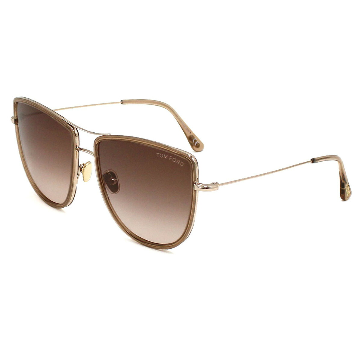 トムフォード TOM FORD サングラス ノーズパッド アイウェア ティアドロップ FT0759/S 28F 59 TF759 メンズ レディース ユニセックス ブラウン+ブラウングラデーション