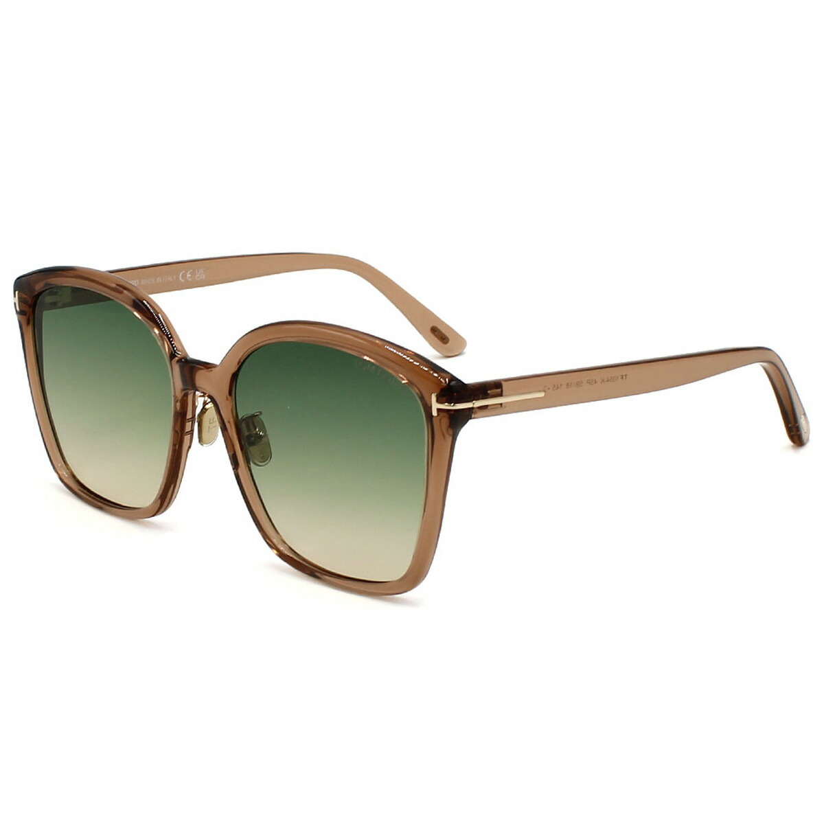 トムフォード TOM FORD サングラス アジアンフィット EYEWEAR アイウェア ウェリントン FT1054-K/S 45P 59 TF1054-K メンズ レディース ユニセックス ブラウン+グリーングラデーション