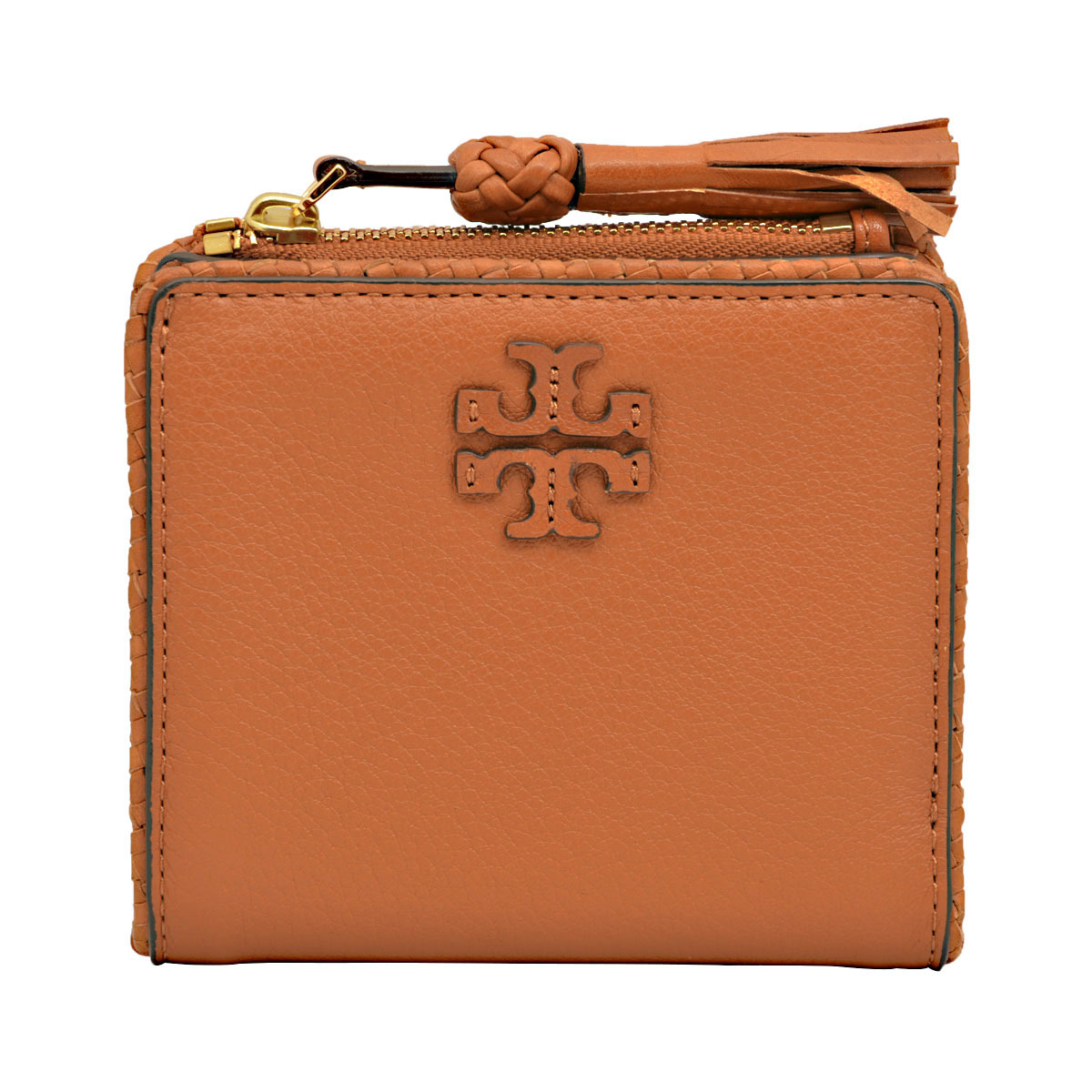 TORY BURCH トリーバーチ　オレンジ　二つ折り財布 トリーバーチ アウトレット 二つ折り財布 エマーソン ミニ財布