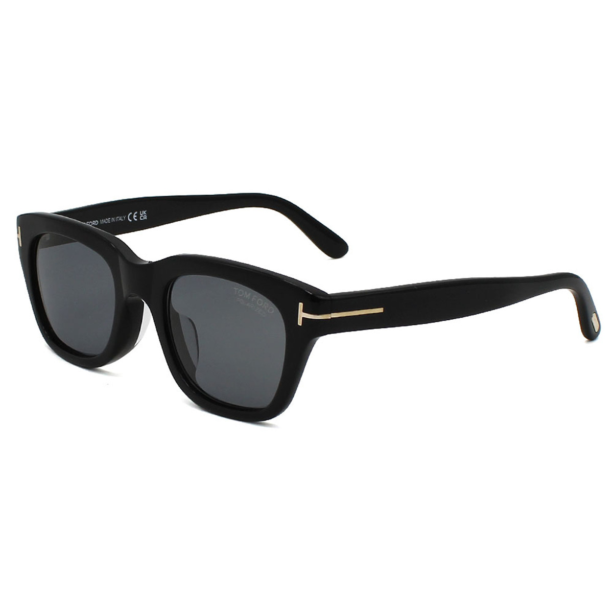 トムフォード TOM FORD スノードン サングラス 偏光レンズ アジアンフィット アイウェア UVカット ウェリントン FT0237-F/S 01D 51 メンズ レディース ユニセックス ブラック+グレー
