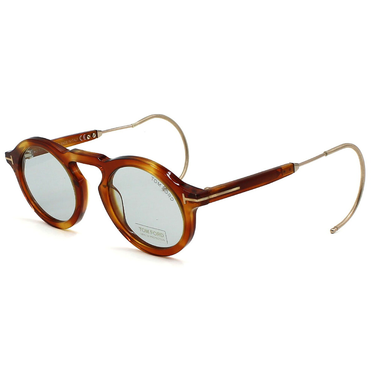 トムフォード TOM FORD サングラス アジアンフィット UVカット アイウェア ラウンド FT0632/S 53A 48 メンズ レディース ユニセックス ハバナ+ライトグレー|Salada Bowl-おしゃれブランド通販