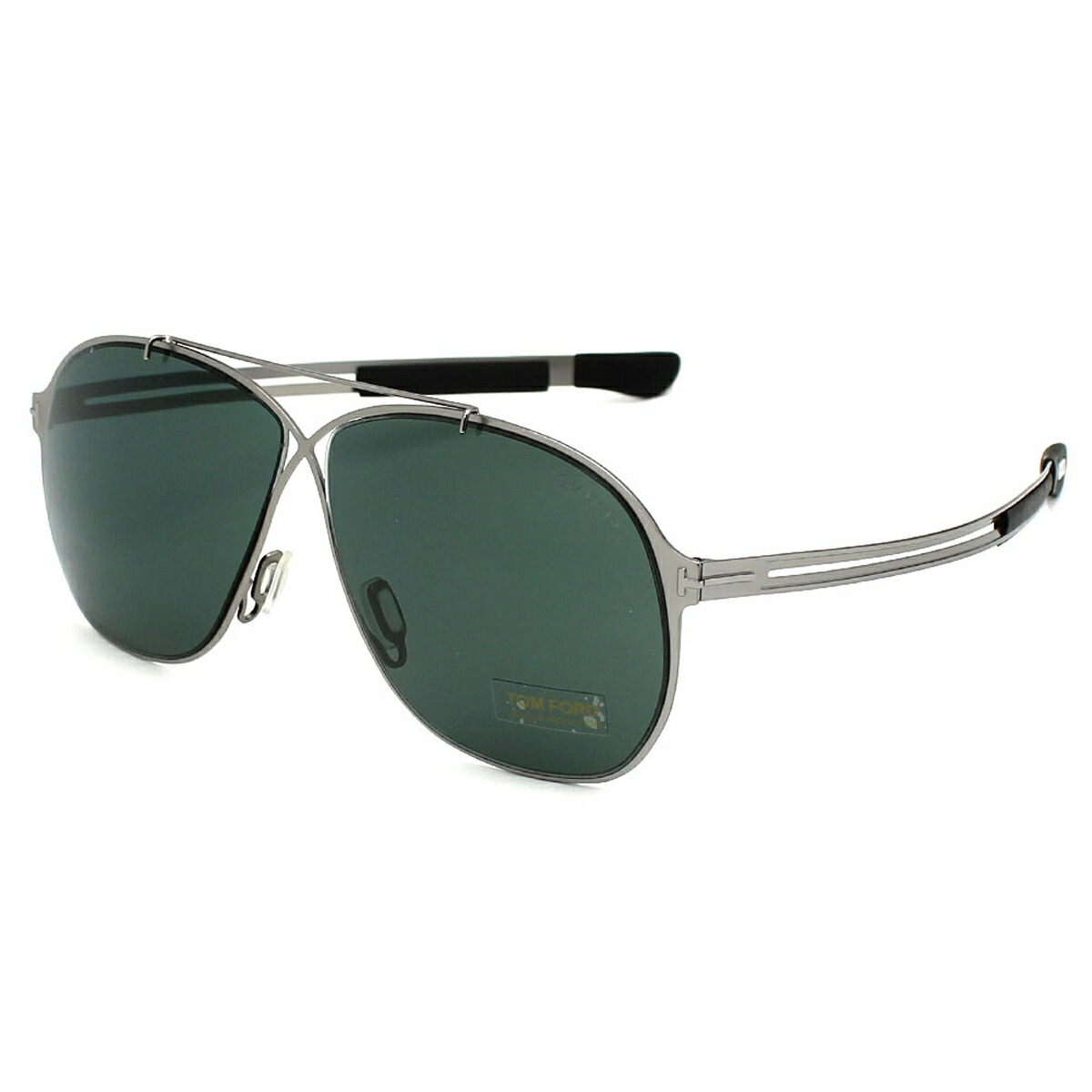 トムフォード TOM FORD サングラス ノーズパット アイウェア UVカット ティアドロップ FT0829/S 14V 61 メンズ レディース ユニセックス マットシルバー+ダークグレー 海外正規品