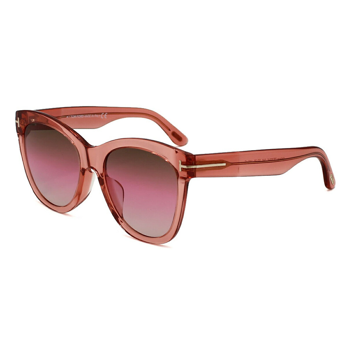 トムフォード TOM FORD サングラス アジアンフィット UVカット アイウェア ウェリントン FT0870-F/S 74F 57 レディース ピンク+ピンクグラデーション 海外正規品