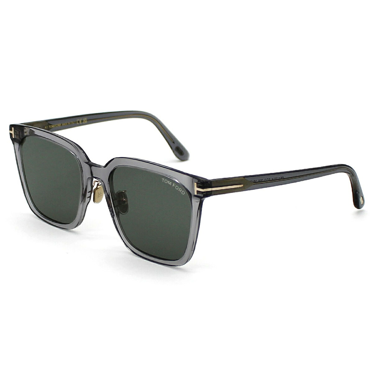トムフォード TOM FORD サングラス アジアンフィット アイウェア UVカット スクエア FT1132-K/S 20A 56 TF1132-K メンズ レディース ユニセックス グレー（クリア）+グレー 海外正規品