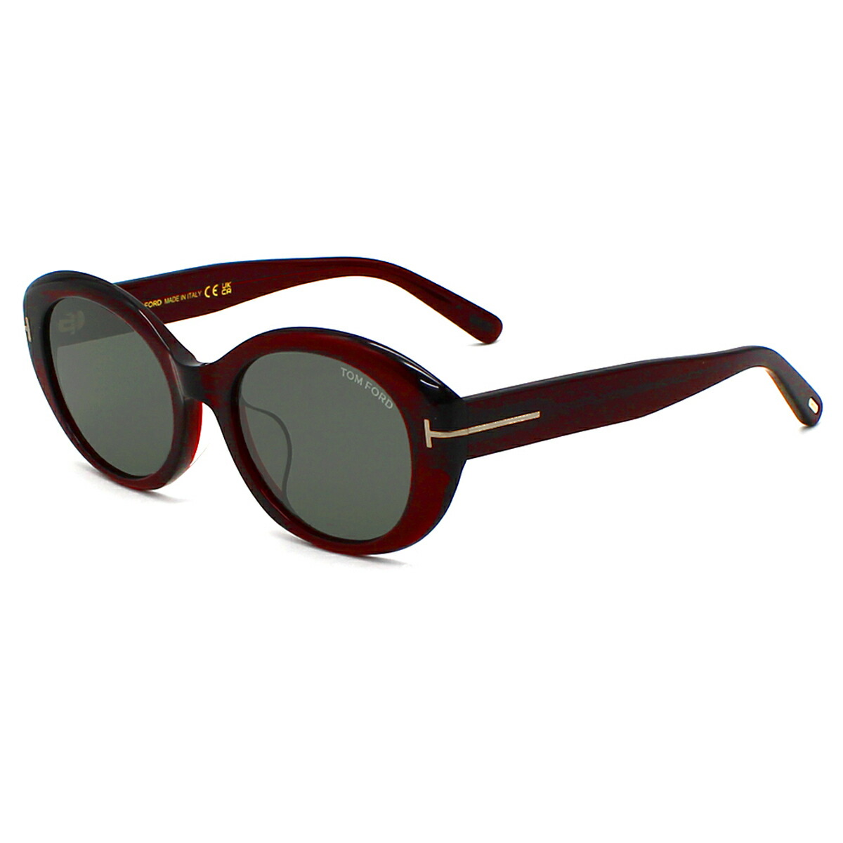 トムジェラルド・r・フォード TOM FORD 黒眼鏡 アジアン嵌まる アイウェア UVはね除ける 稲荷 FT1293-K/S 69A 54 メンズ レディース ユニ一発やる クリアボルドー+薄墨色 外国で定め事品