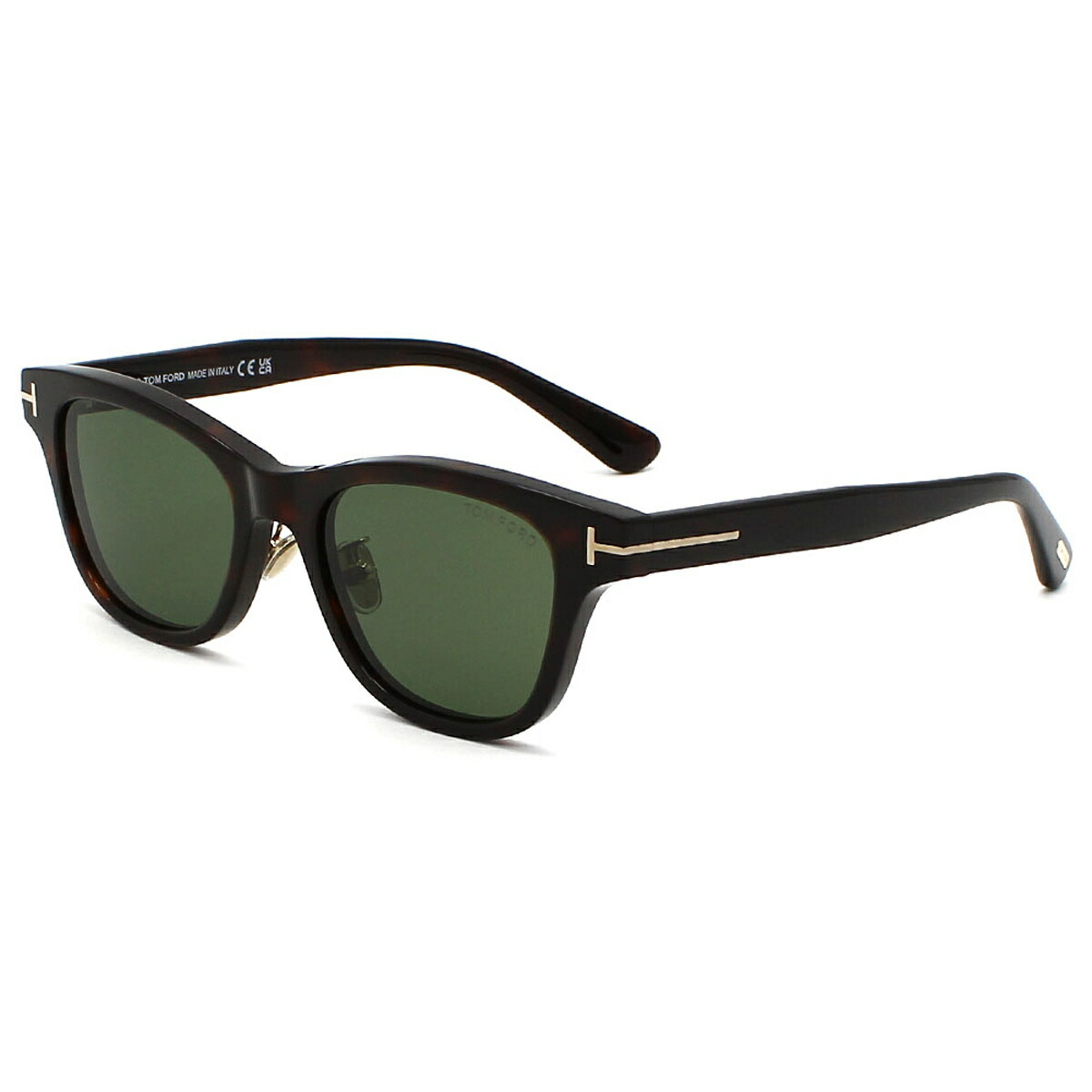 トムジェラルド・r・フォード TOM FORD 黒眼鏡 アジアン嵌まる アイウェア UVはね除ける ウェリントン FT1353-D/S 52N 52 メンズ レディース ユニ一発やる ハバナ+緑であること 外国で定め事品