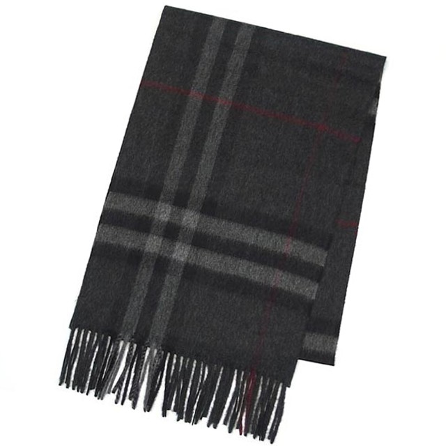 black and grey burberry scarf