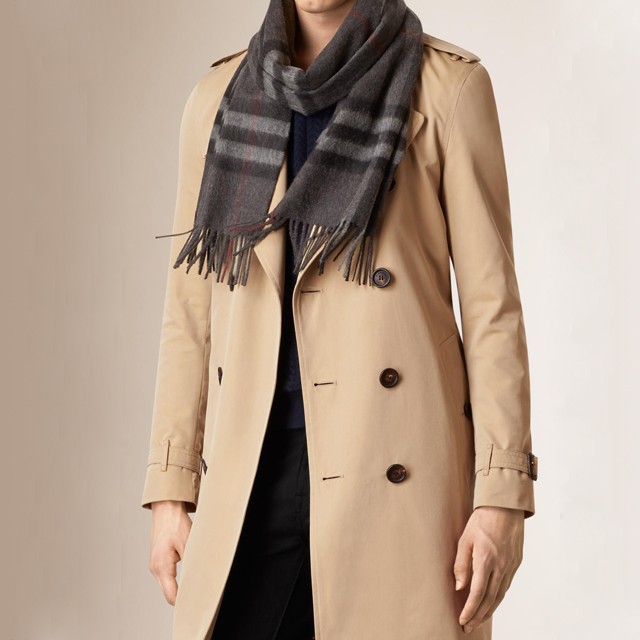 burberry scarf mens grey