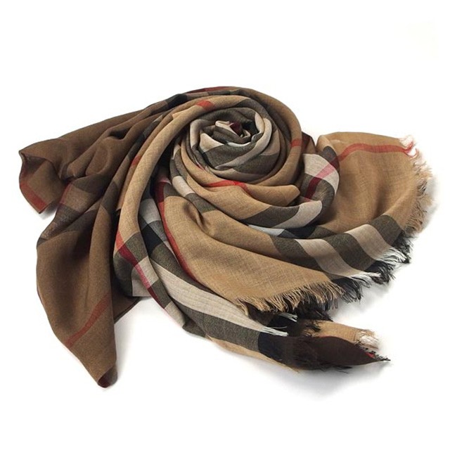 check wool silk scarf burberry