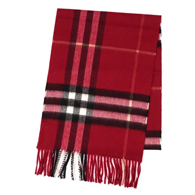 burberry red cashmere scarf
