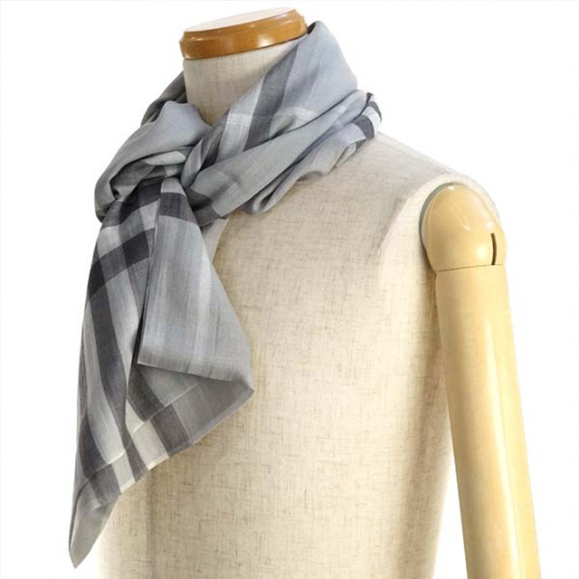 burberry silk and wool scarf