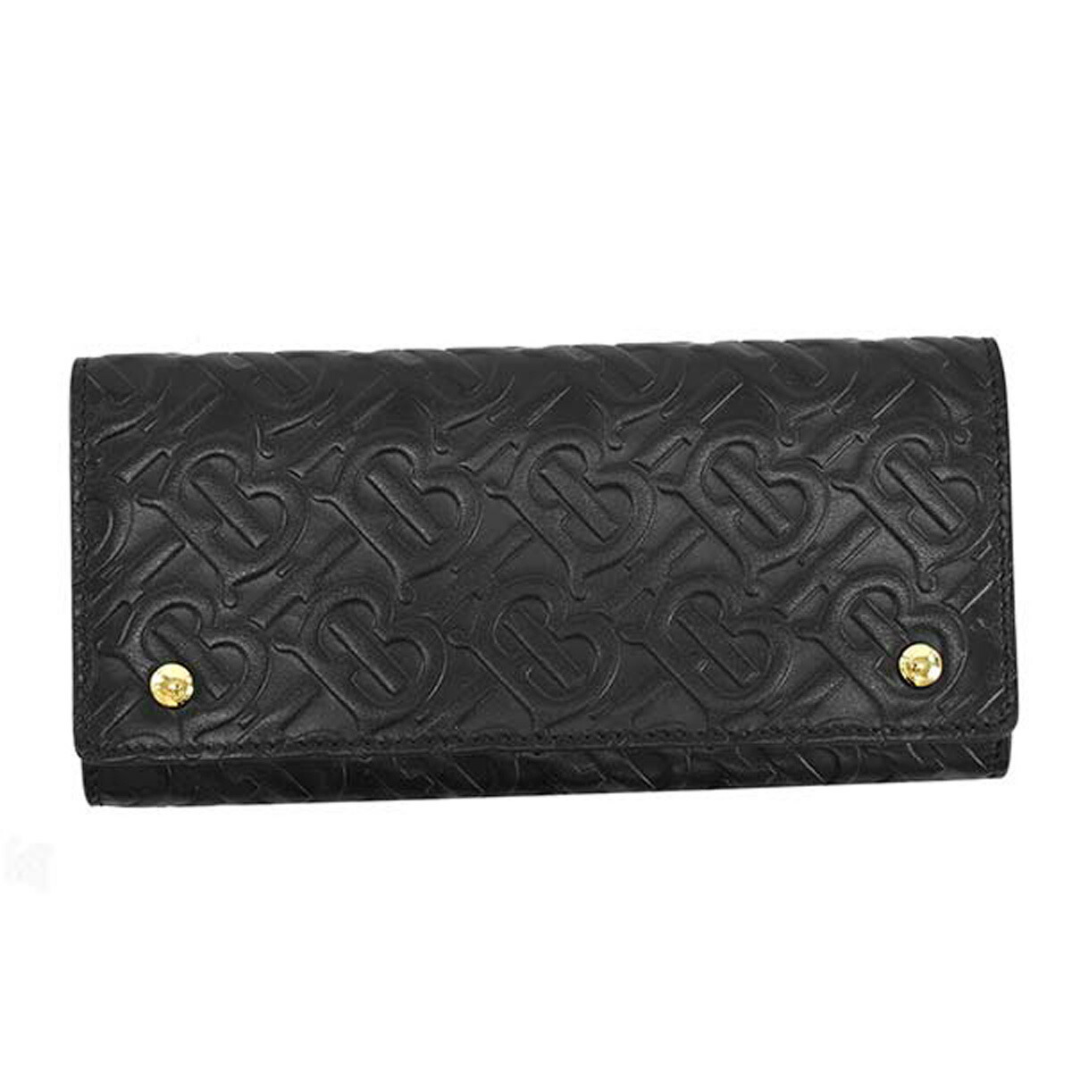 Salada Bowl Flap Long Wallet Black Black With The Burberry