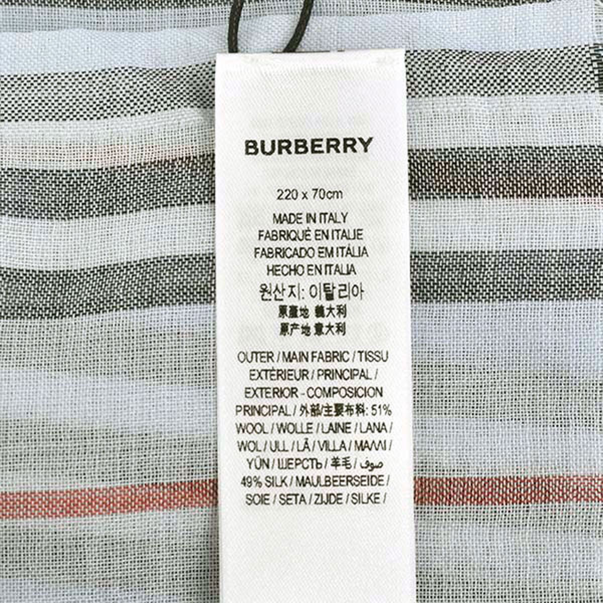 バーバリー BURBERRY スカーフ 8015993 ICON STRIPEVINTAGE CHECK WOOL