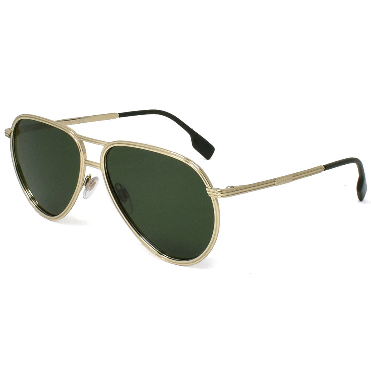 バーバリー BURBERRY サングラス UVカット BE3135 110971 59 ティアドロップ型 メンズ レディース ライトゴールド＋グリーン｜Salada Bowl-おしゃれブランド通販