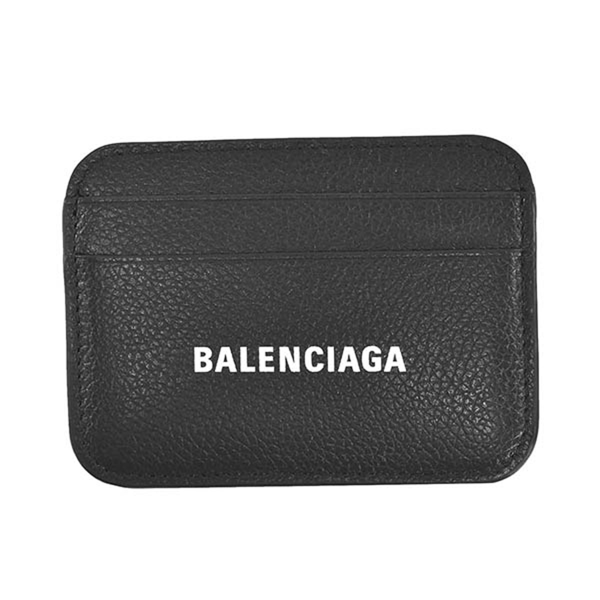 美品・未使用 BALENCIAGA ブラック 名刺入れ　ロゴ　箱、カード、袋 Brandol / BALENCIAGA バレンシアガ 名刺入れ ロゴ カードケース