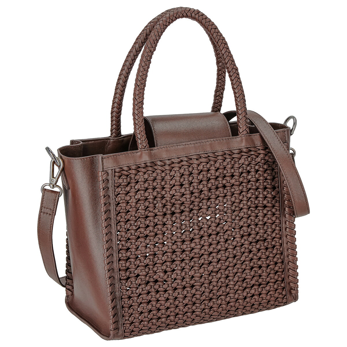 バグマティ BAGMATI バッグ 2WAY ハンドバッグ 手提げ トートバッグ ショルダーバッグ 肩掛けバッグ BH-NW-05 DBR レディース ダークブラウン