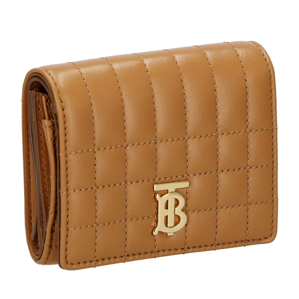 BURBERRY ブラウンレザー三つ折り財布 バーバリー BURBERRY 財布 三つ折り メンズ TRI－FOLD WALLET