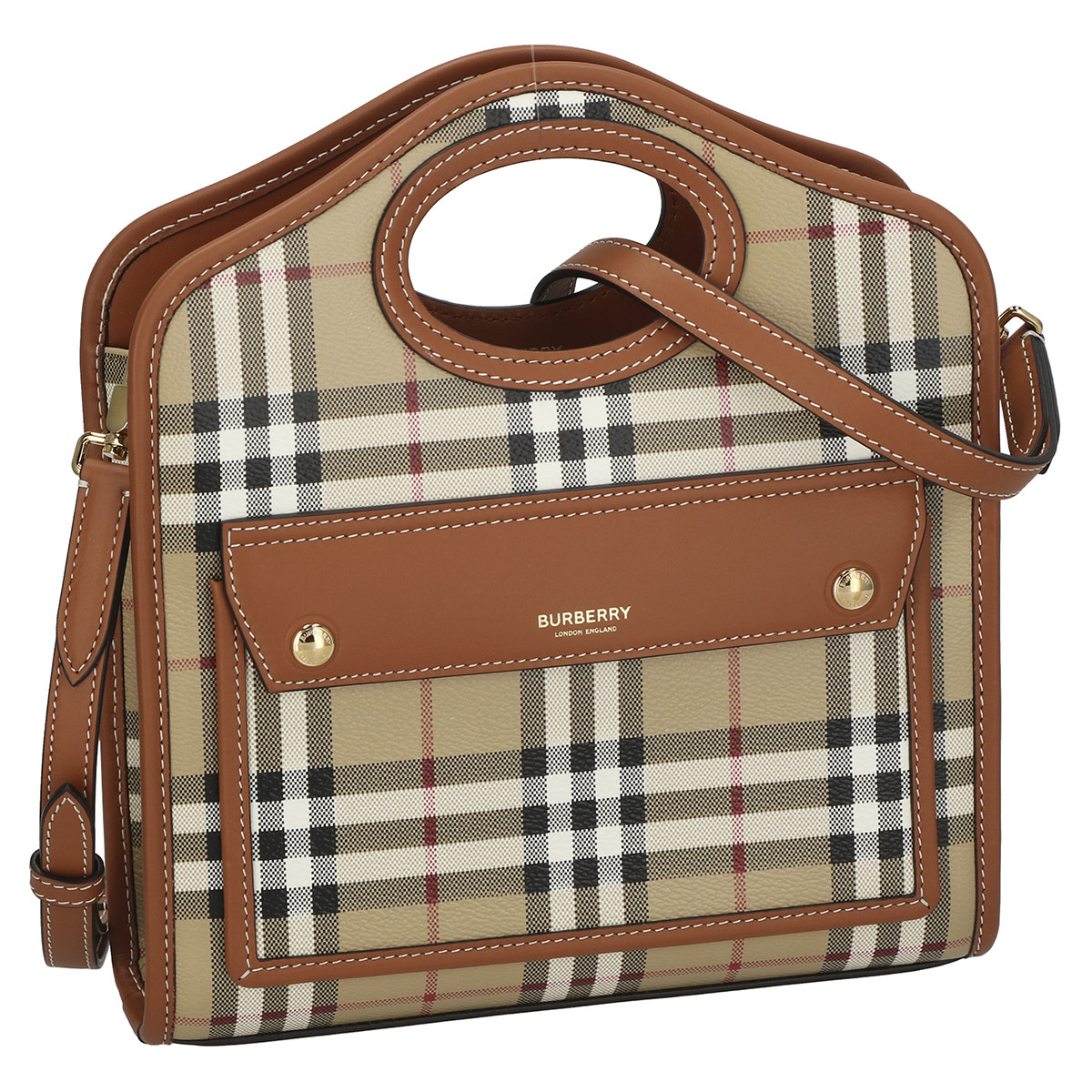 バーバリー BURBERRY 御徒面子 ハンドバック 2WAY ショルダーバッグ 肩かけ御徒面子 8066166 A9534 ミニ 衣嚢御徒面子 レディース ブライドルブラウン