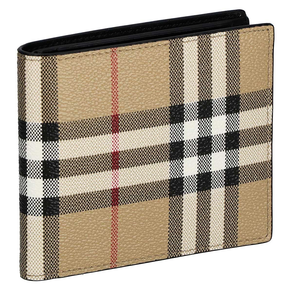 M8228 未使用 BURBERRY バーバリー 二つ折り財布 レザー ブラウン BURBERRY 新品未使用品二つ折り財布 ブラウン/チェックカード