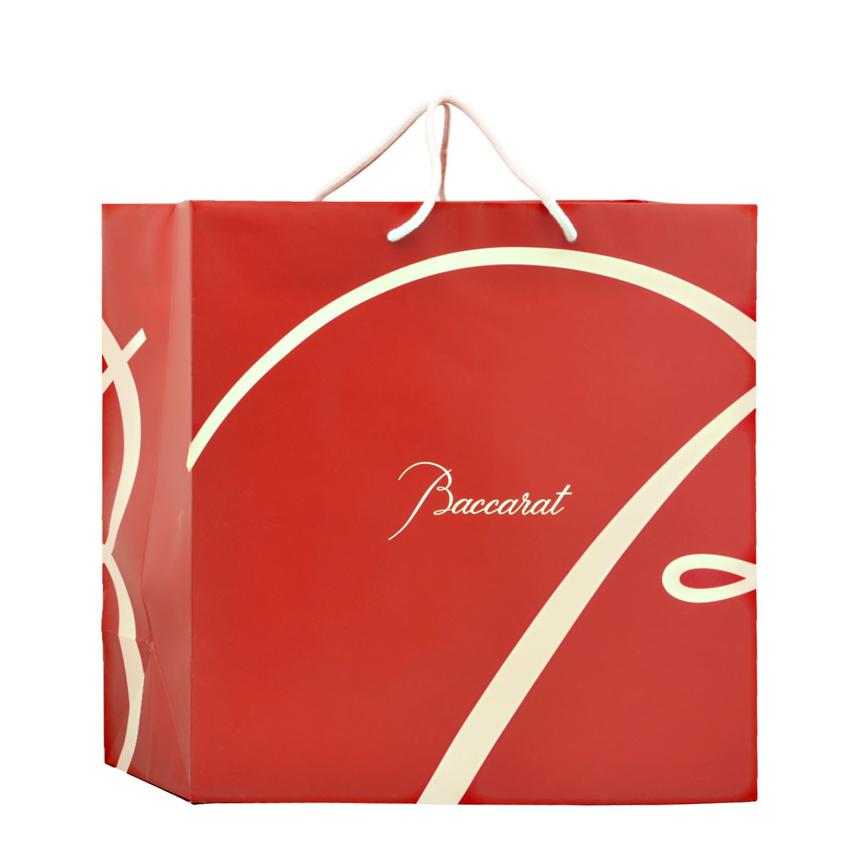 Baccarat ロゴ入り 赤い紙袋　大きいサイズ　6枚　&　 ボリュート トレ バカラ 正規品 ブランド ショップ袋 正規紙袋 ギフト 贈り物